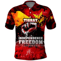 I Stand with Tigray Polo Shirt Tigray Independence - Fist of Freedom