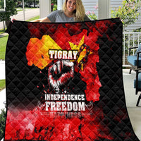I Stand with Tigray Quilt Tigray Independence - Fist of Freedom