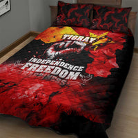 I Stand with Tigray Quilt Bed Set Tigray Independence - Fist of Freedom