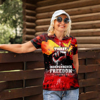 I Stand with Tigray Women Polo Shirt Tigray Independence - Fist of Freedom