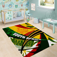 South Africa Freedom Day Area Rug Mandela Legacy National Pride Protea Flower