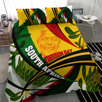 South Africa Freedom Day Bedding Set Mandela Legacy National Pride Protea Flower
