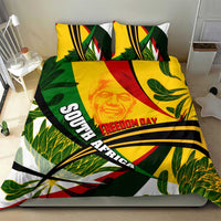 South Africa Freedom Day Bedding Set Mandela Legacy National Pride Protea Flower
