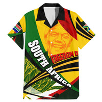 South Africa Freedom Day Family Matching Mermaid Dress and Hawaiian Shirt Mandela Legacy National Pride Protea Flower