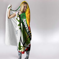 South Africa Freedom Day Hooded Blanket Mandela Legacy National Pride Protea Flower