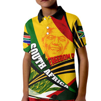 South Africa Freedom Day Kid Polo Shirt Mandela Legacy National Pride Protea Flower