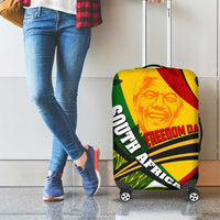 South Africa Freedom Day Luggage Cover Mandela Legacy National Pride Protea Flower