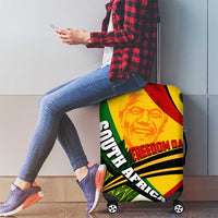 South Africa Freedom Day Luggage Cover Mandela Legacy National Pride Protea Flower