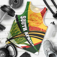 South Africa Freedom Day Men Tank Top Mandela Legacy National Pride Protea Flower