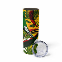 South Africa Freedom Day Skinny Tumbler Mandela Legacy National Pride Protea Flower