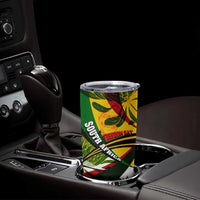 South Africa Freedom Day Tumbler Cup Mandela Legacy National Pride Protea Flower