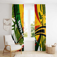 South Africa Freedom Day Window Curtain Mandela Legacy National Pride Protea Flower