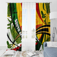 South Africa Freedom Day Window Curtain Mandela Legacy National Pride Protea Flower