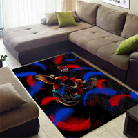 Puerto Rican Rooster Area Rug Puerto Rico Pride and Power Spirit