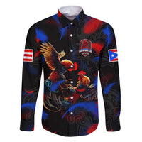 Puerto Rican Rooster Family Matching Short Sleeve Bodycon Dress and Hawaiian Shirt Puerto Rico Pride and Power Spirit