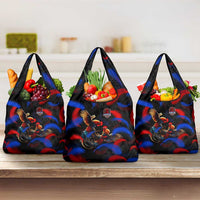Puerto Rican Rooster Grocery Bag Puerto Rico Pride and Power Spirit