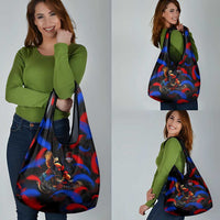 Puerto Rican Rooster Grocery Bag Puerto Rico Pride and Power Spirit