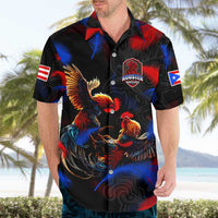 Puerto Rican Rooster Hawaiian Shirt Puerto Rico Pride and Power Spirit