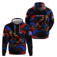 Puerto Rican Rooster Hoodie Puerto Rico Pride and Power Spirit
