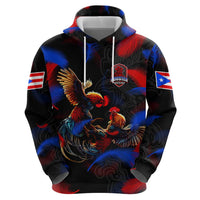 Puerto Rican Rooster Hoodie Puerto Rico Pride and Power Spirit