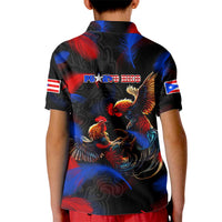 Puerto Rican Rooster Kid Polo Shirt Puerto Rico Pride and Power Spirit