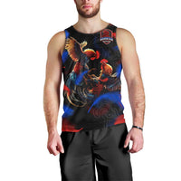 Puerto Rican Rooster Men Tank Top Puerto Rico Pride and Power Spirit