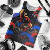 Puerto Rican Rooster Men Tank Top Puerto Rico Pride and Power Spirit