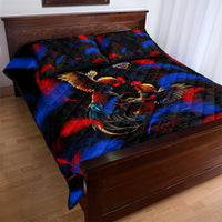 Puerto Rican Rooster Quilt Bed Set Puerto Rico Pride and Power Spirit