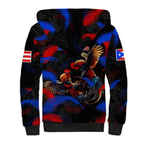 Puerto Rican Rooster Sherpa Hoodie Puerto Rico Pride and Power Spirit