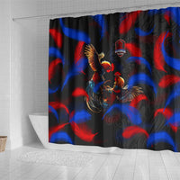 Puerto Rican Rooster Shower Curtain Puerto Rico Pride and Power Spirit