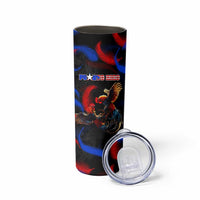 Puerto Rican Rooster Skinny Tumbler Puerto Rico Pride and Power Spirit
