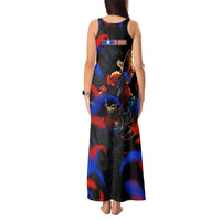 Puerto Rican Rooster Tank Maxi Dress Puerto Rico Pride and Power Spirit
