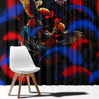 Puerto Rican Rooster Window Curtain Puerto Rico Pride and Power Spirit