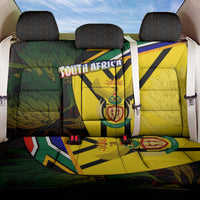 South Africa Coat Of Arms Back Car Seat Cover Protea Unity Heritage