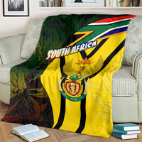 South Africa Coat Of Arms Blanket Protea Unity Heritage