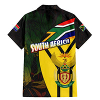 South Africa Coat Of Arms Family Matching Mermaid Dress and Hawaiian Shirt Protea Unity Heritage