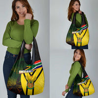 South Africa Coat Of Arms Grocery Bag Protea Unity Heritage