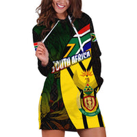 South Africa Coat Of Arms Hoodie Dress Protea Unity Heritage