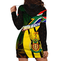 South Africa Coat Of Arms Hoodie Dress Protea Unity Heritage