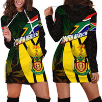 South Africa Coat Of Arms Hoodie Dress Protea Unity Heritage