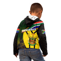 South Africa Coat Of Arms Kid Hoodie Protea Unity Heritage