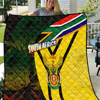 South Africa Coat Of Arms Quilt Protea Unity Heritage