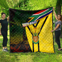 South Africa Coat Of Arms Quilt Protea Unity Heritage