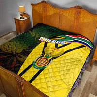 South Africa Coat Of Arms Quilt Protea Unity Heritage