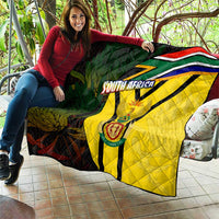 South Africa Coat Of Arms Quilt Protea Unity Heritage