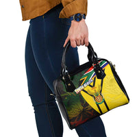 South Africa Coat Of Arms Shoulder Handbag Protea Unity Heritage