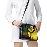 South Africa Coat Of Arms Shoulder Handbag Protea Unity Heritage