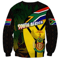 South Africa Coat Of Arms Sweatshirt Protea Unity Heritage