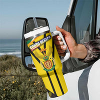 South Africa Coat Of Arms Tumbler With Handle Protea Unity Heritage