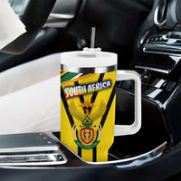 South Africa Coat Of Arms Tumbler With Handle Protea Unity Heritage